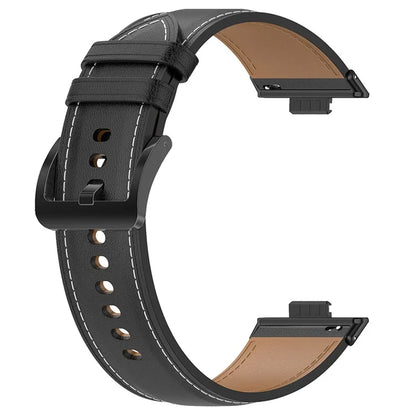 For Huawei Watch Fit 3 Watch Strap Genuine Cow Leather Adjustable Wrist Band