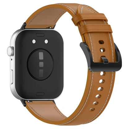 For Huawei Watch Fit 3 Watch Strap Genuine Cow Leather Adjustable Wrist Band