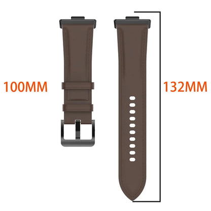 For Huawei Watch Fit 3 Watch Strap Genuine Cow Leather Adjustable Wrist Band