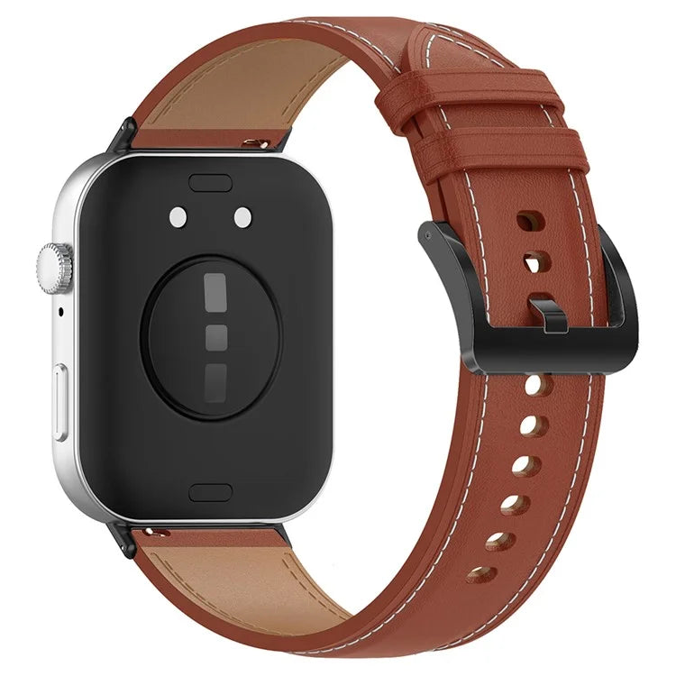 For Huawei Watch Fit 3 Watch Strap Genuine Cow Leather Adjustable Wrist Band