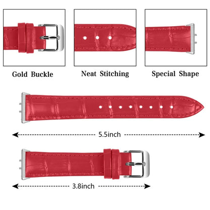 Smooth PU Leather Watch Strap for Samsung Galaxy Fit3 SM-R390 Wrist Bracelet Band