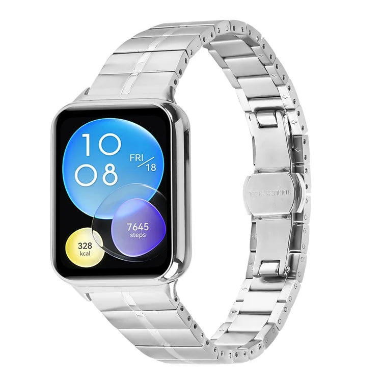 For Xiaomi Smart Band 8 Pro Smartwatch Strap Hard Stainless Steel Slim Wrist Band