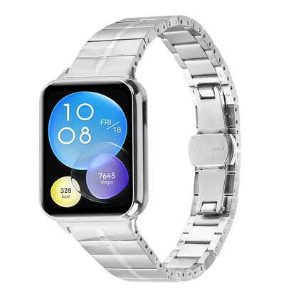 For Xiaomi Smart Band 8 Pro Smartwatch Strap Hard Stainless Steel Slim Wrist Band