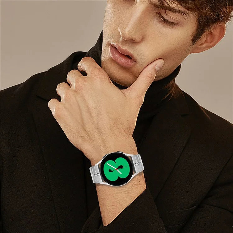 For Huami Amazfit Youth Edition 20mm Line Design Stainless Steel Strap Replacement Watch Band