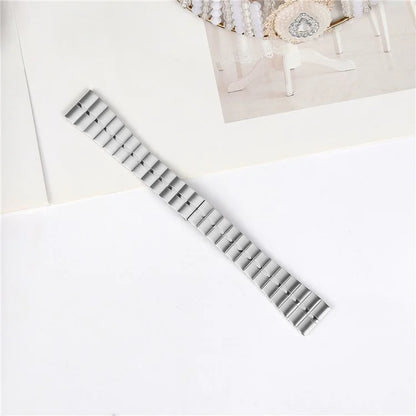 For Garmin Venu / Forerunner 55 Stainless Steel Strap Line Design Replacement Wrist Band
