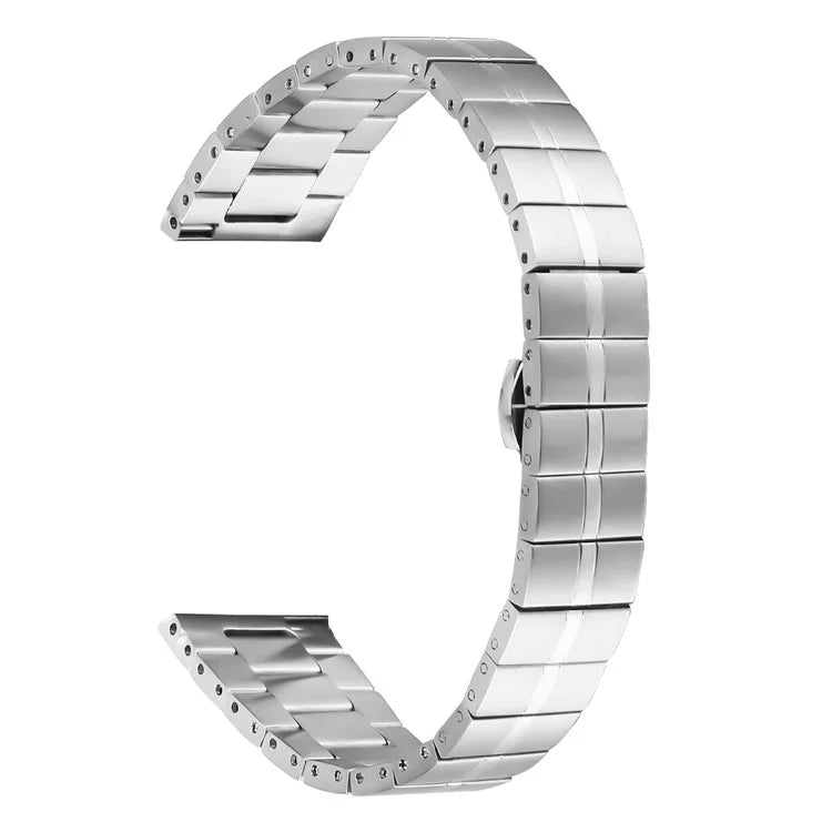 For Garmin Vivomove Trend / Venu Sq 2 Stainless Steel Wrist Strap Replacement Smartwatch Band