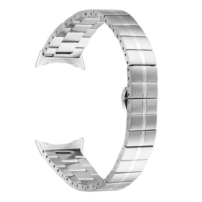 Silver Wrist Band for Google Pixel Watch / Watch 2 Stainless Steel Smartwatch Strap Bracelet