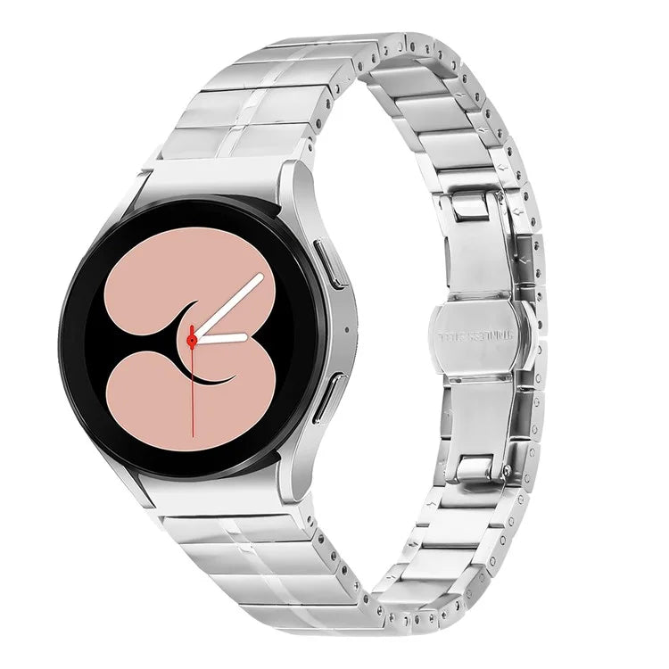 For Samsung Galaxy Watch FE 40mm / Watch4 / Watch5 40 / 42 / 44 / 46mm Replacement Strap Stainless Steel Wrist Band