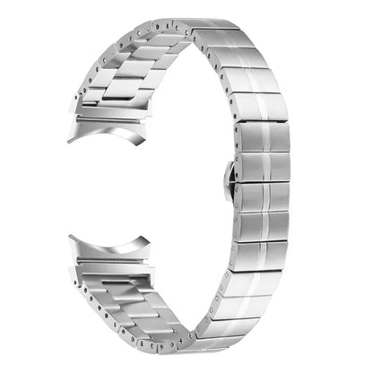 For Samsung Galaxy Watch6 40mm 44mm / Watch6 Classic 43mm 47mm Stainless Steel Strap Line Design Replacement Wrist Band