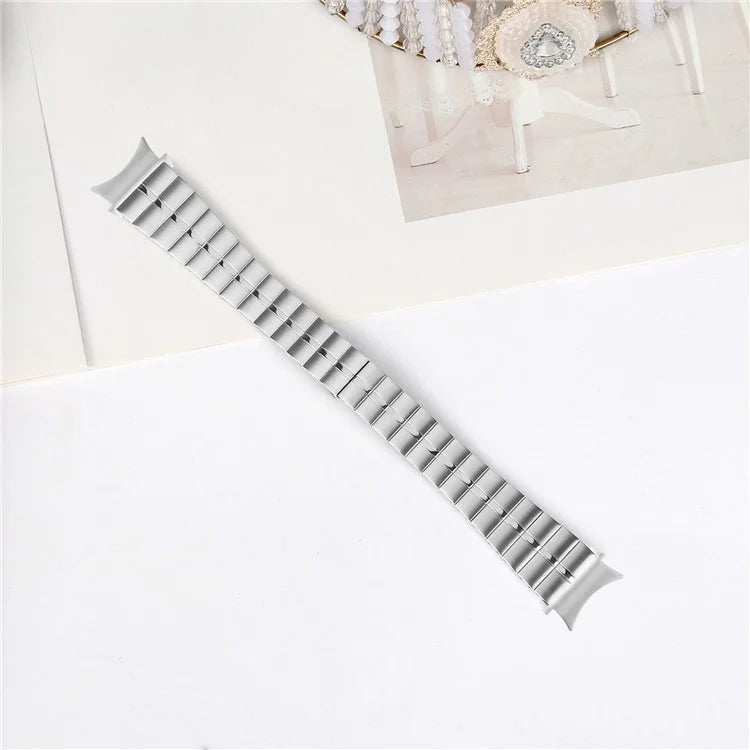 For Samsung Galaxy Watch6 40mm 44mm / Watch6 Classic 43mm 47mm Stainless Steel Strap Line Design Replacement Wrist Band