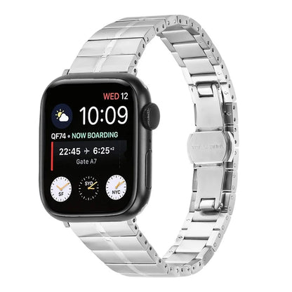 For Apple Watch Series 1 2 3 38mm / 4 5 6 SE 40mm / 7 8 9 41mm Stainless Steel Smartwatch Strap Band
