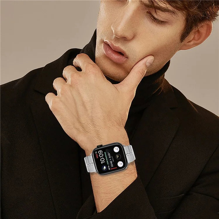 For Apple Watch Series 1 2 3 38mm / 4 5 6 SE 40mm / 7 8 9 41mm Stainless Steel Smartwatch Strap Band