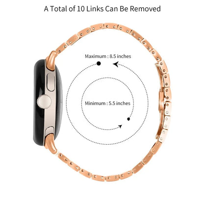 For Google Pixel Watch / Watch 2 Stainless Steel Watch Strap Replacement Wrist Band