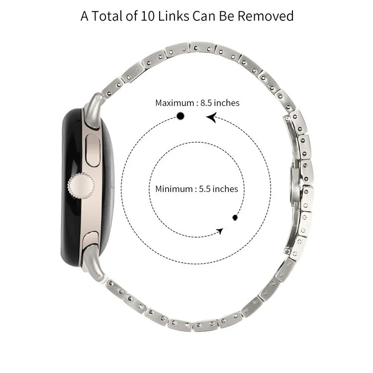 For Google Pixel Watch / Watch 2 Stainless Steel Watch Strap Replacement Wrist Band