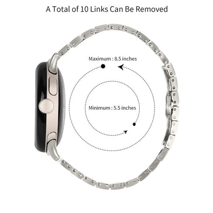 For Google Pixel Watch / Watch 2 Stainless Steel Watch Strap Replacement Wrist Band