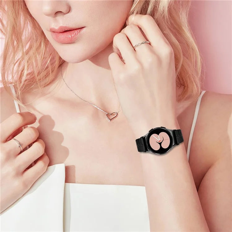 For Samsung Galaxy Watch6 40mm / 44mm / Watch6 Classic 43mm / 47mm Stainless Steel Strap with Quick Release Connector