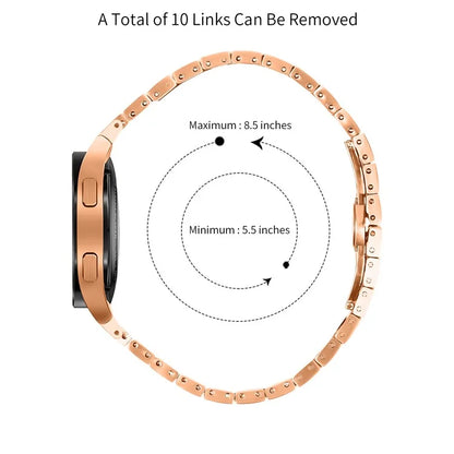 For Samsung Galaxy Watch6 40mm / 44mm / Watch6 Classic 43mm / 47mm Stainless Steel Strap with Quick Release Connector