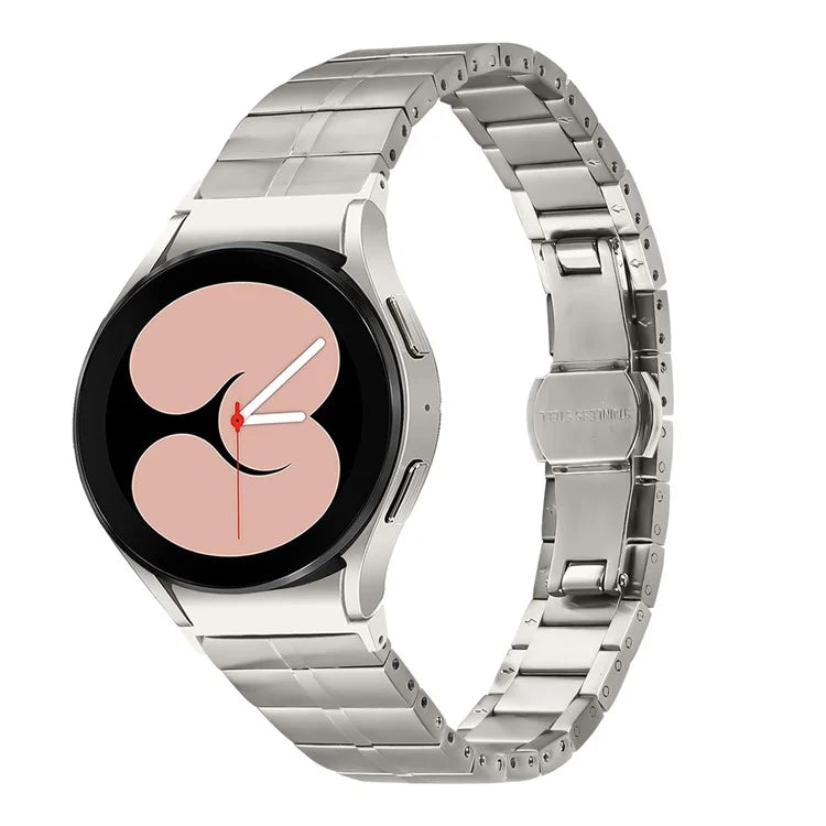 For Samsung Galaxy Watch6 40mm / 44mm / Watch6 Classic 43mm / 47mm Stainless Steel Strap with Quick Release Connector