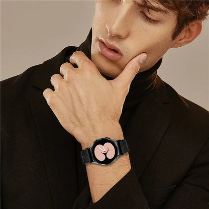 For Samsung Galaxy Watch FE 40mm / Watch4 40mm 44mm / Watch 5 40mm 44mm Stainless Steel Watch Strap Wrist Band