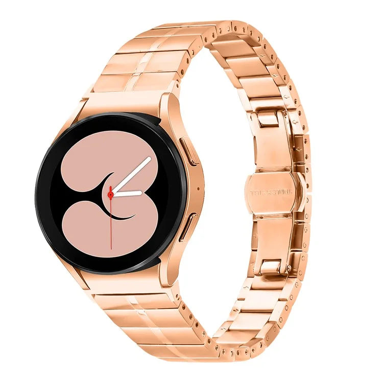 For Samsung Galaxy Watch FE 40mm / Watch4 40mm 44mm / Watch 5 40mm 44mm Stainless Steel Watch Strap Wrist Band