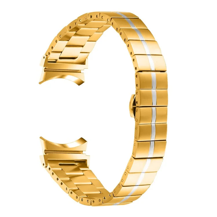 For Samsung Galaxy Watch6 40mm / 44mm / Watch6 Classic 43mm / 47mm Stainless Steel Strap Stylish Wrist Band