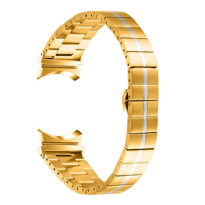 For Samsung Galaxy Watch6 40mm / 44mm / Watch6 Classic 43mm / 47mm Stainless Steel Strap Stylish Wrist Band