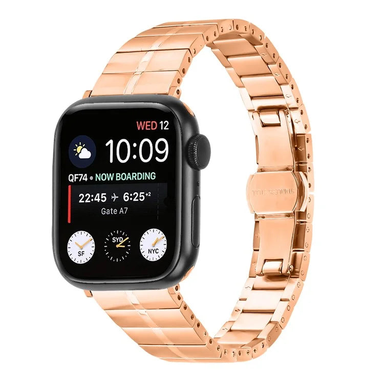 For Apple Watch Series 9 8 7 41mm  /  6 5 4 SE (2022) SE (2023) SE 40mm  /  3 2 1 38mm Stainless Steel Strap