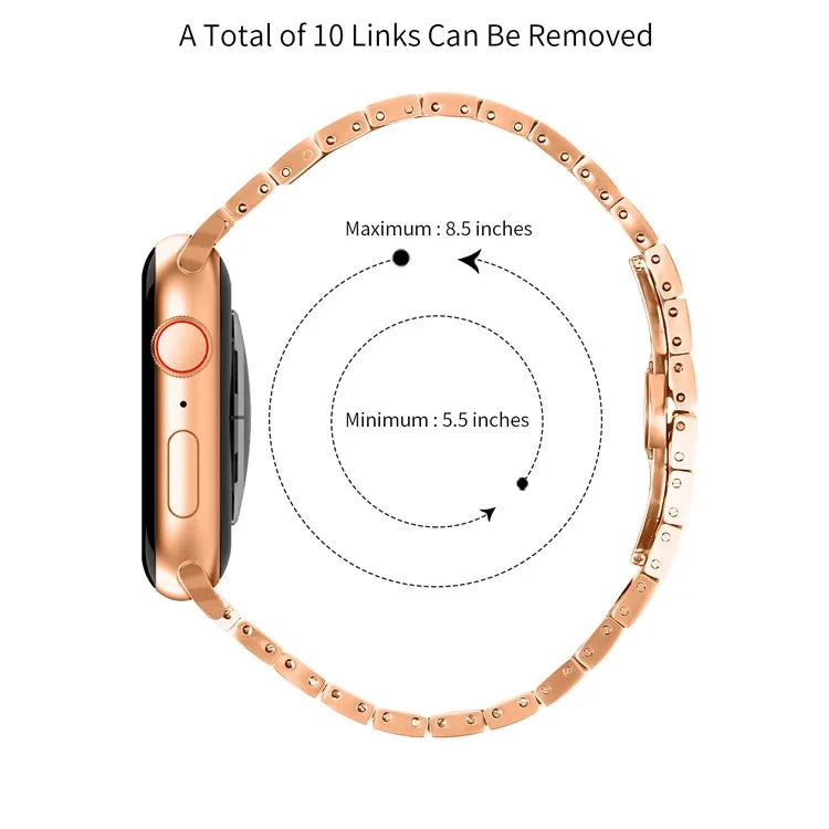 For Apple Watch Series 9 8 7 41mm  /  6 5 4 SE (2022) SE (2023) SE 40mm  /  3 2 1 38mm Stainless Steel Strap