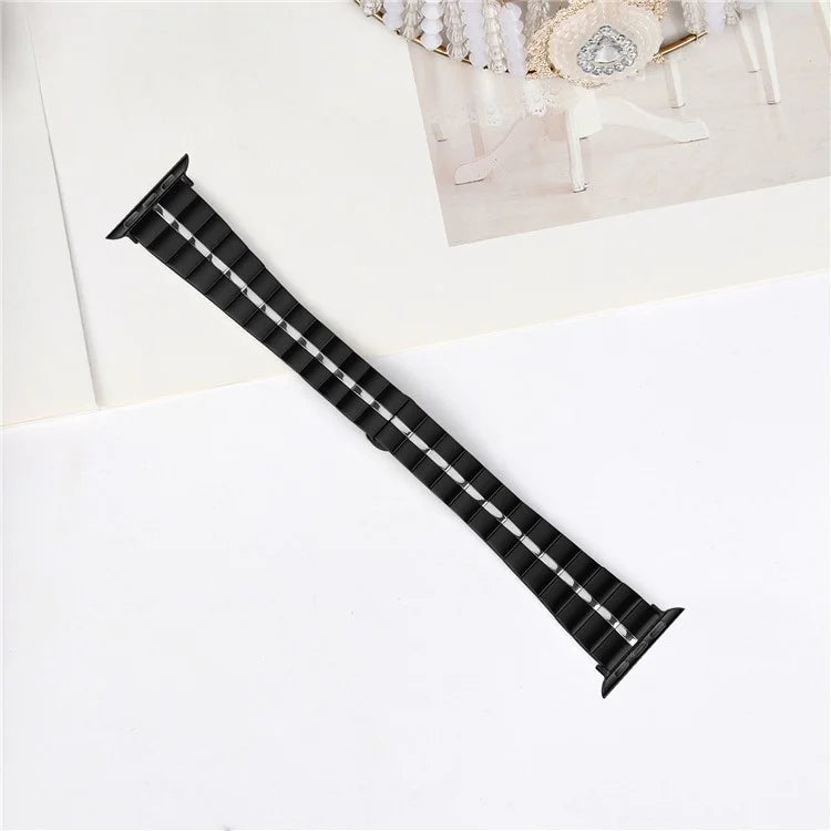 For Apple Watch Ultra 2 Ultra 49mm  /  Series 9 8 7 45mm  /  6 5 4 SE (2022) SE (2023) SE 44mm  /  3 2 1 42mm Stainless Steel Strap
