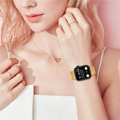 For Apple Watch Ultra 2 Ultra 49mm  /  Series 9 8 7 45mm  /  6 5 4 SE (2022) SE (2023) SE 44mm  /  3 2 1 42mm Stainless Steel Strap