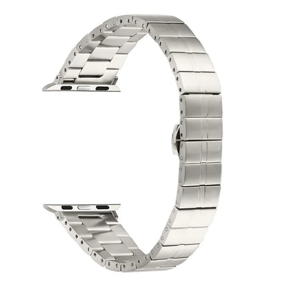 For Apple Watch Ultra 2 Ultra 49mm  /  Series 9 8 7 45mm  /  6 5 4 SE (2022) SE (2023) SE 44mm  /  3 2 1 42mm Stainless Steel Strap