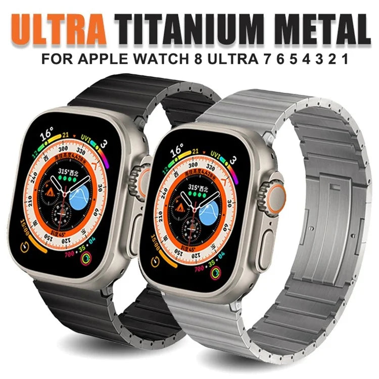 For Apple Watch Series 9 8 7 41mm / 6 5 4 SE (2022) SE (2023) SE 40mm / 3 2 1 38mm Titanium Alloy Watch Band