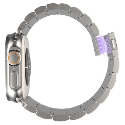 For Apple Watch Ultra 2 Ultra 49mm / Series 9 8 7 45mm / 6 5 4 SE (2022) SE (2023) SE 44mm / 3 2 1 42mm Titanium Alloy Magnetic Strap