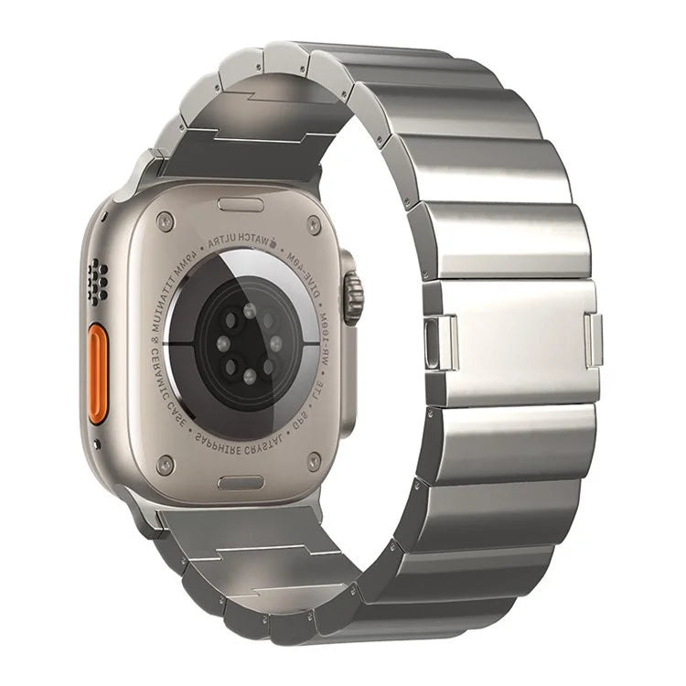 For Apple Watch Ultra 2 Ultra 49mm / Series 9 8 7 45mm / 6 5 4 SE (2022) SE (2023) SE 44mm / 3 2 1 42mm Titanium Alloy Magnetic Strap