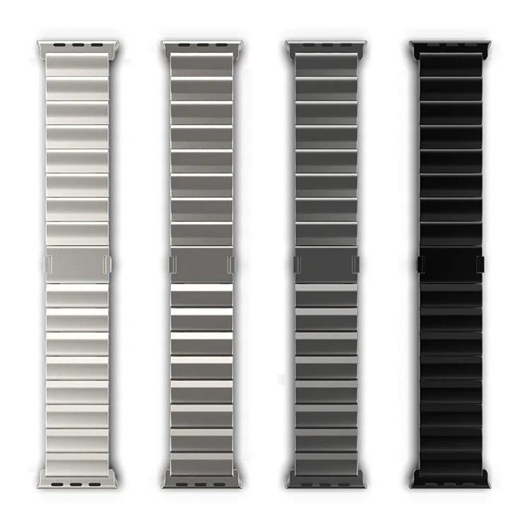 For Apple Watch Ultra 2 Ultra 49mm / Series 9 8 7 45mm / 6 5 4 SE (2022) SE (2023) SE 44mm / 3 2 1 42mm Titanium Alloy Magnetic Strap