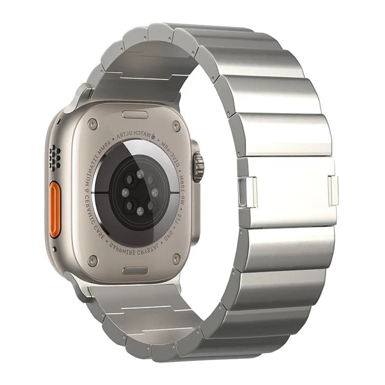 For Apple Watch Series 9 8 7 41mm / 6 5 4 SE (2022) SE (2023) SE 40mm / 3 2 1 38mm Titanium Alloy Watch Band Magnetic Lock
