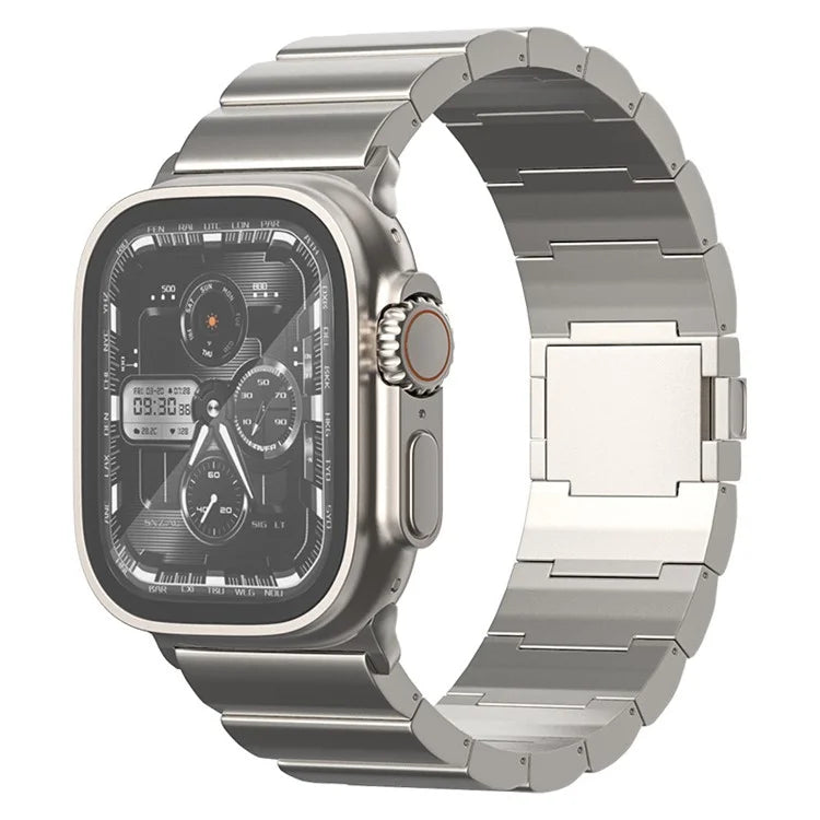 For Apple Watch Series 9 8 7 41mm / 6 5 4 SE (2022) SE (2023) SE 40mm / 3 2 1 38mm Titanium Alloy Watch Band Magnetic Lock