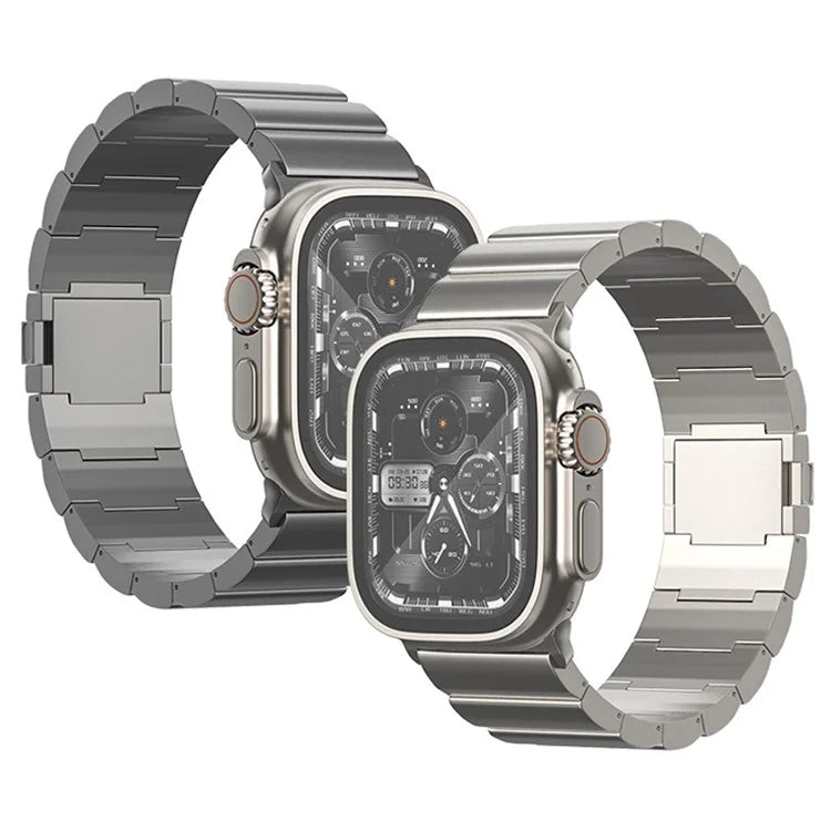 For Apple Watch Series 9 8 7 41mm / 6 5 4 SE (2022) SE (2023) SE 40mm / 3 2 1 38mm Titanium Alloy Watch Band Magnetic Lock