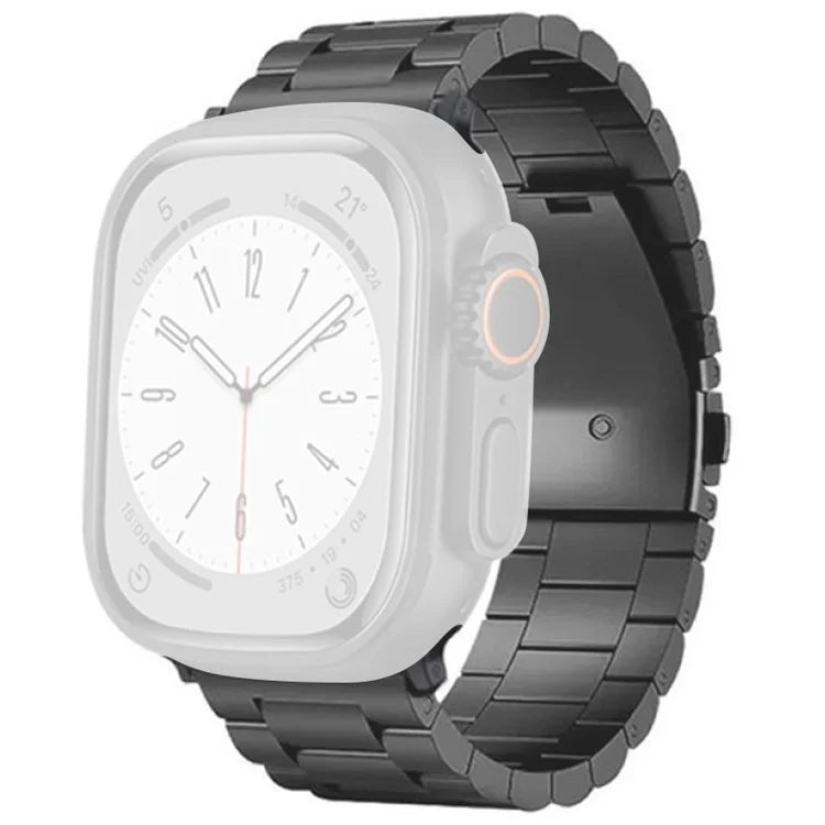 For Apple Watch Ultra 2 Ultra 49mm / Series 9 8 7 45mm / 6 5 4 SE (2022) SE (2023) SE 44mm / 3 2 1 42mm Titanium Alloy Band 3-Bead