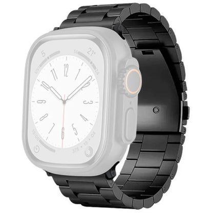 For Apple Watch Ultra 2 Ultra 49mm / Series 9 8 7 45mm / 6 5 4 SE (2022) SE (2023) SE 44mm / 3 2 1 42mm Titanium Alloy Band 3-Bead