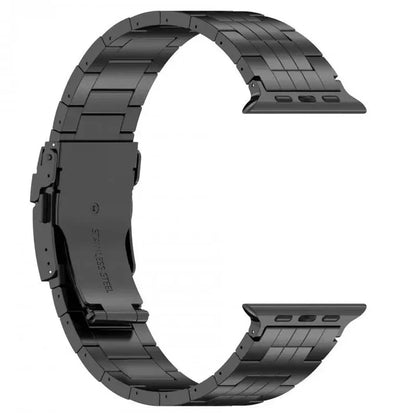 For Apple Watch Ultra 2 Ultra 49mm / Series 9 8 7 45mm / 6 5 4 SE (2022) SE (2023) SE 44mm / 3 2 1 42mm 5-Bead Titanium Alloy Strap
