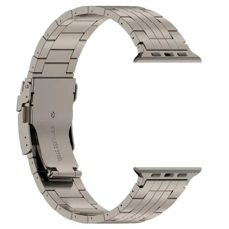 For Apple Watch Ultra 2 Ultra 49mm / Series 9 8 7 45mm / 6 5 4 SE (2022) SE (2023) SE 44mm / 3 2 1 42mm 5-Bead Titanium Alloy Strap