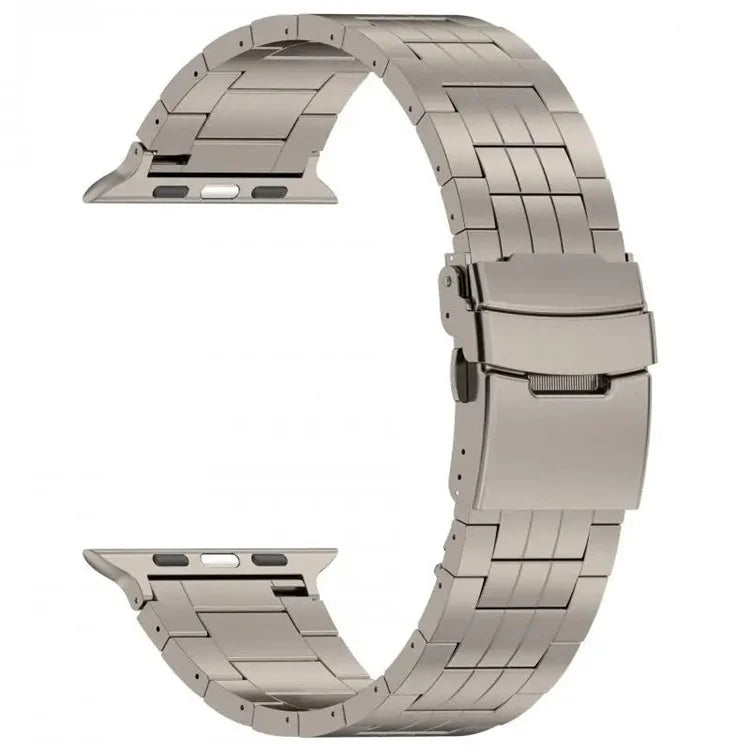For Apple Watch Ultra 2 Ultra 49mm / Series 9 8 7 45mm / 6 5 4 SE (2022) SE (2023) SE 44mm / 3 2 1 42mm 5-Bead Titanium Alloy Strap