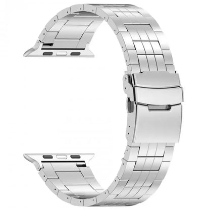 For Apple Watch Ultra 2 Ultra 49mm / Series 9 8 7 45mm / 6 5 4 SE (2022) SE (2023) SE 44mm / 3 2 1 42mm 5-Bead Titanium Alloy Strap