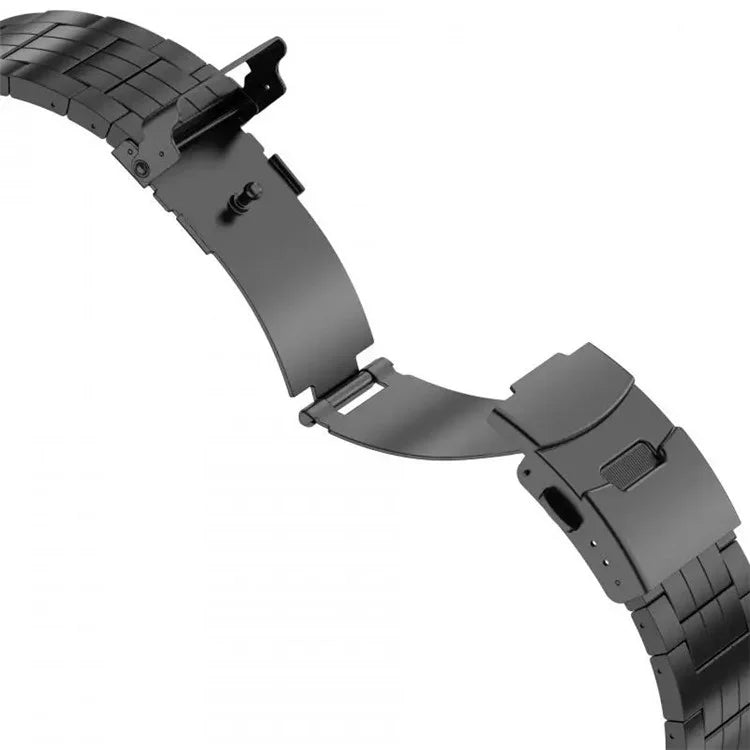 For Apple Watch Series 9 8 7 41mm / 6 5 4 SE (2022) SE (2023) SE 40mm / 3 2 1 38mm Watch Strap 5-Bead Titanium Alloy Bracelet -Titanium