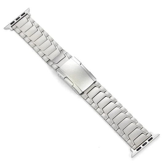 For Apple Watch Series 9 8 7 41mm  /  6 5 4 SE (2022) SE (2023) SE 40mm  /  3 2 1 38mm Titanium Alloy Watch Band Turtleback Clasp