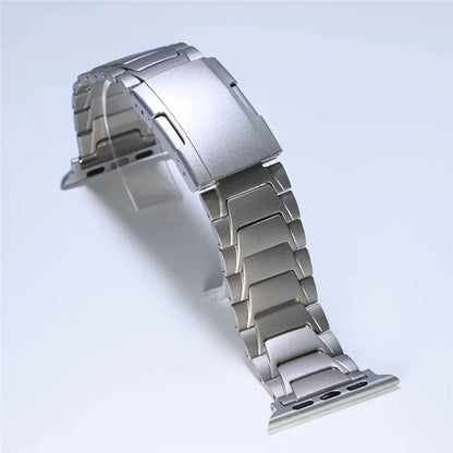 For Apple Watch Series 9 8 7 41mm  /  6 5 4 SE (2022) SE (2023) SE 40mm  /  3 2 1 38mm Titanium Alloy Watch Band Turtleback Clasp