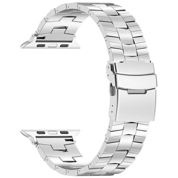 For Apple Watch Ultra 2 Ultra 49mm / Series 9 8 7 45mm / 6 5 4 SE (2022) SE (2023) SE 44mm / 3 2 1 42mm Titanium Alloy Strap Rice Spike Design