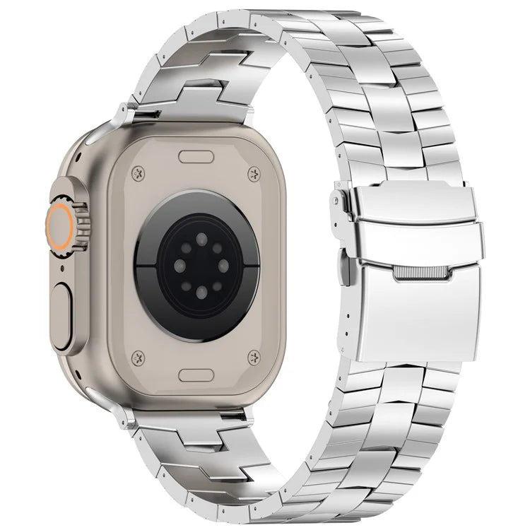 For Apple Watch Series 9 8 7 41mm / 6 5 4 SE (2022) SE (2023) SE 40mm / 3 2 1 38mm Titanium Alloy Band Rice Spike Texture Wrist Strap