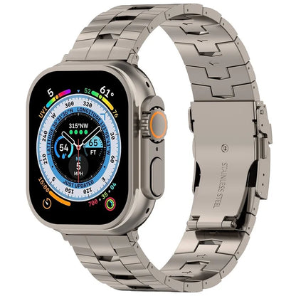 For Apple Watch Ultra 2 Ultra 49mm / Series 9 8 7 45mm / 6 5 4 SE (2022) SE (2023) SE 44mm / 3 2 1 42mm Titanium Alloy Strap